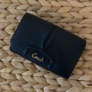 Coach Black Tri-fold Wallet